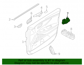 Front right window lift control Hyundai Santa FE 19-23 auto