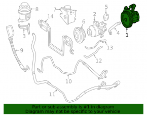 Mercedes S-class W221 power steering pump