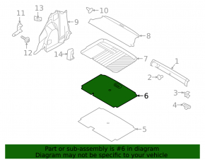 The trunk floor of a Ford Ecosport 18-22 is black and needs cleaning. There are scratches on the handle.