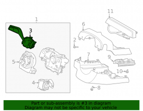 Left steering column switch Ford Mustang Mach-E 21-23