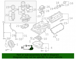 Oil level sensor Audi Q5 8R 11-17 2.0T