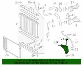 Expansion tank cooling Lexus RX350 RX450h 10-15 without cap