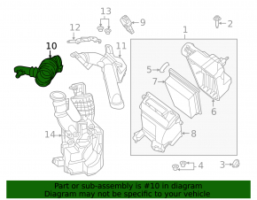 Air duct on the manifold rubber Nissan Sentra 13-19 1.8