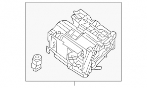 Heater housing bare Nissan Sentra 13-19 manual