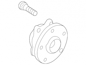 Front left hub Subaru Outback 15-19 rusty