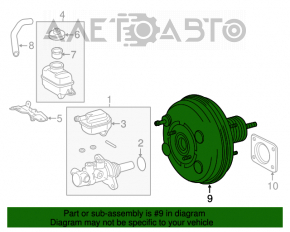 Toyota Highlander 14-19 3.5 Vacuum Booster