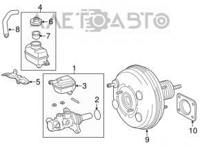 Toyota Highlander 14-19 3.5 Vacuum Booster