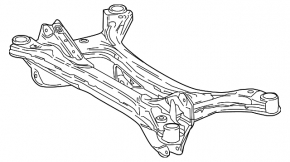 Rear subframe for Toyota Camry v70 18-24 FWD