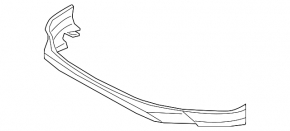 Front bumper lip for Toyota Rav4 16-18 LE
