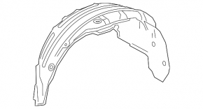 Rear left fender liner Lexus RX350 RX450h 16-22