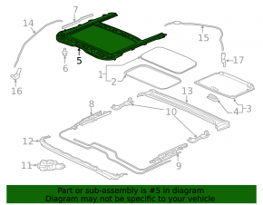 Hatch mechanism frame Honda Civic X FC 16-20 4d