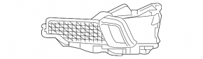 Front bumper grille right Acura MDX 17-20 rest under fog lights