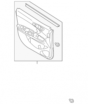 Door trim card front left Mitsubishi Eclipse Cross 18-20