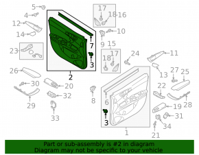 Door trim card front left Mitsubishi Eclipse Cross 18-20