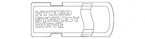 Toyota Prius V 12-17 Tailgate HSD Emblem