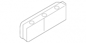 Left ventilation shield Nissan Leaf 11-15