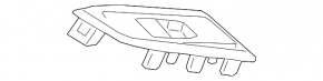 Front right window lifter control trim Honda Accord 18-22 black, scratch