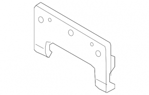 Front license plate area Hyundai Santa FE Sport 17-18 rest usa