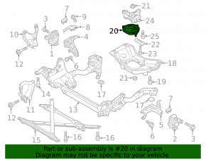 Engine mount rear Audi Q5 8R 13-17 3.0 tfsi