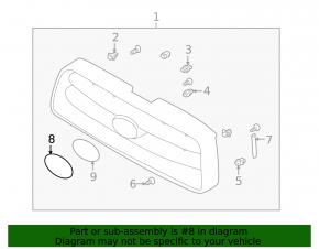 Subaru XV Crosstrek 13-17 Tailgate Emblem