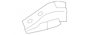 Bonnet hinge cover right Porsche Cayenne 958 11-14