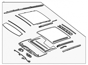 Panorama assembly Mercedes X167 GLS 450 580 20-26