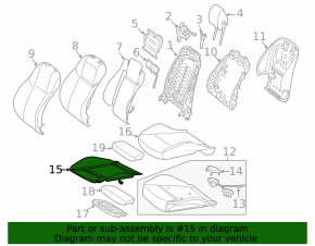 Mercedes GLC 16-22 rear passenger seat heating