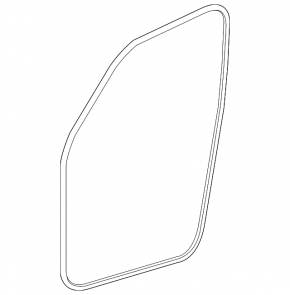 Door seal front left Mercedes GLC 16-22