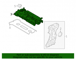 Land Rover Range Rover Evoque 12-18 2.0 Valve Cover