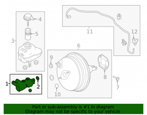 Land Rover Discovery 17-23 Brake Master Cylinder