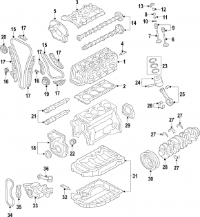 Oil pump VW Passat b8 16-19 USA 1.8 TFSI