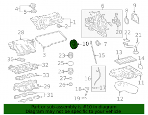 Lexus RX450h 16-22 2GR-FXS Crankshaft Pulley