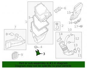 Lower air filter housing mount BMW X5 G05 19-24 3.0T