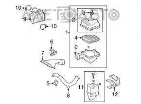 Lexus ES350 07-12 Air Filter Housing Upper Part