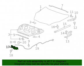 Chevrolet Equinox 10-12 Hood Lock