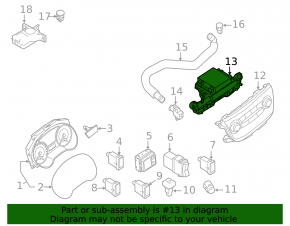 Nissan Sentra 13-19 Climate Control Computer Manual