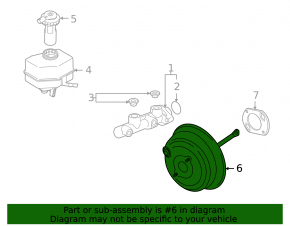 Vacuum booster BMW X5 E70 07-13