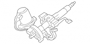 Steering column with EPS Toyota Highlander 08-13 hybrid