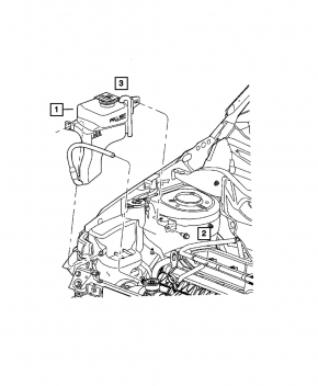 Expansion tank cooling Jeep Compass 11-16 2.0 2.4 without cap