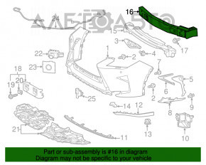 Lexus RX350 RX450h 16-19 Front Bumper Reinforcement