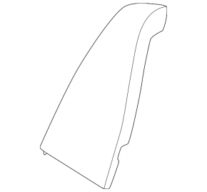 Rear seat side trim right BMW i4 22-26 black leather