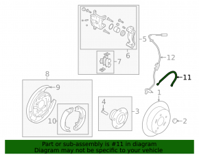 Brake hose rear left Kia Optima 11-15