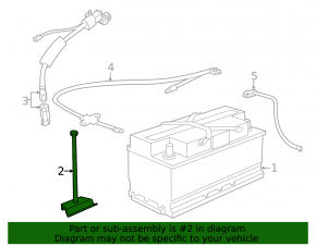 Battery mount BMW X5 X6 E70 E71 07-13 side