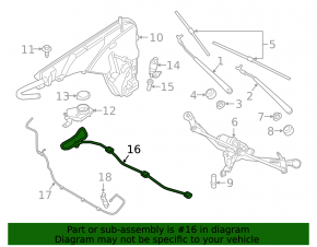 BMW X7 G07 19-24 Windshield Washer Nozzle Circuit