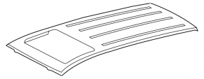 Metal roof Toyota Rav4 13-15 under the hatch