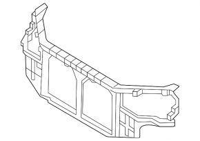 TV panel radiator Hyundai Sonata 11-15 hybrid with lock strip