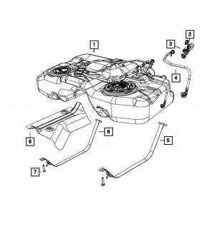 Fuel tank Jeep Patriot 11-17 FWD