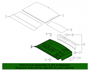 Mitsubishi Outlander 18-22 PHEV Trunk Tray