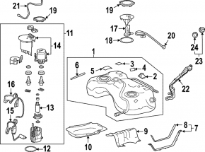Fuel level sensor Toyota Rav4 19- 2.5