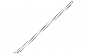 Windshield molding right VW Touareg 11-17